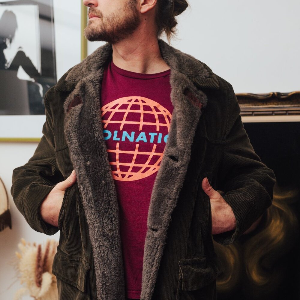 Vintage Corduroy Sherpa-Lined Coat – Made in Canada